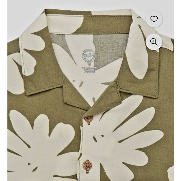 NWT WONDER NATION TODDLER BOYS HAWAIIAN PRINT SHIRT - Picture 3 of 4